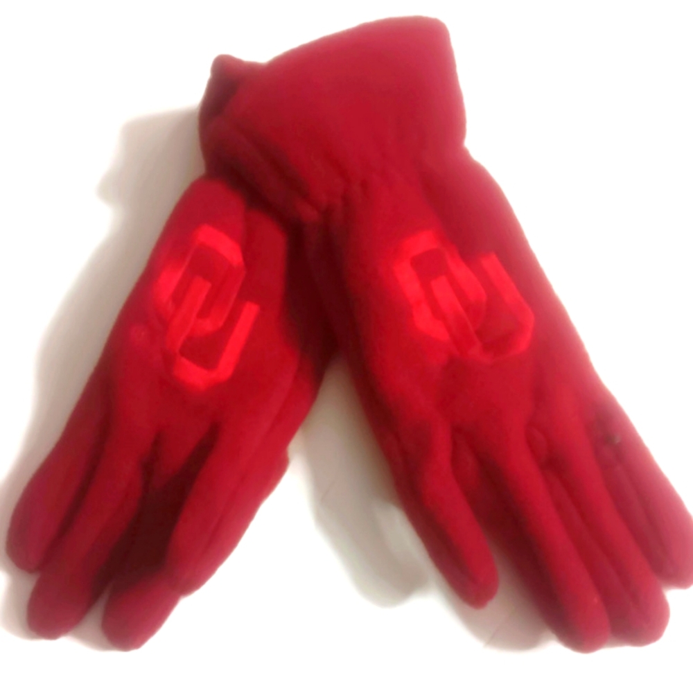 Women's  Ohio State Buckeyes  NCAA,Warm Fleece Gloves Red O/S